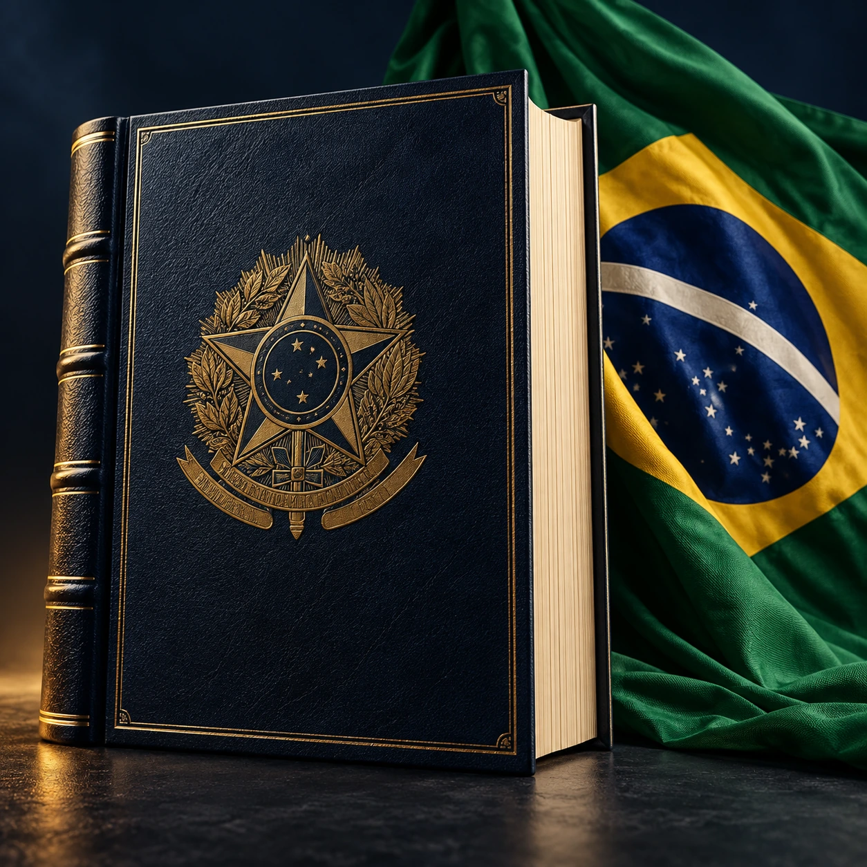 Arte da aula de Direito Constitucional do Escuta Policial
