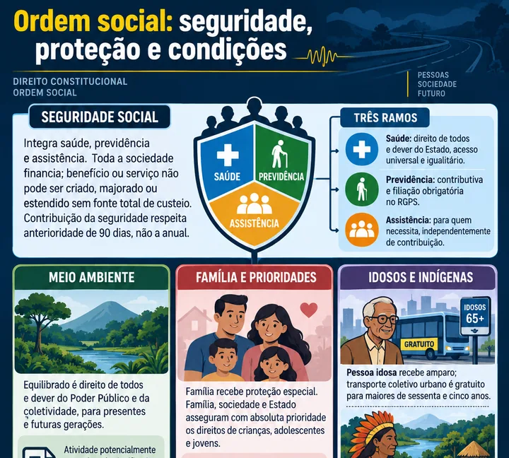 Resumo visual de Ordem Social para o concurso da PRF