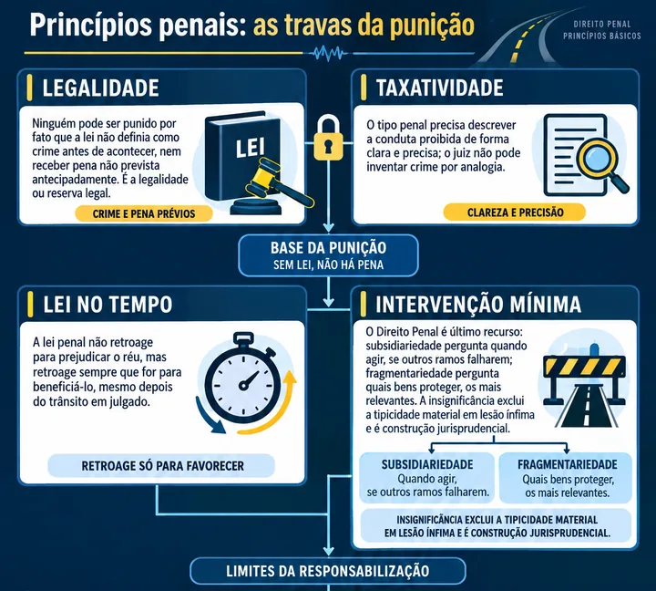 Resumo visual de Princípios Básicos para o concurso da PRF