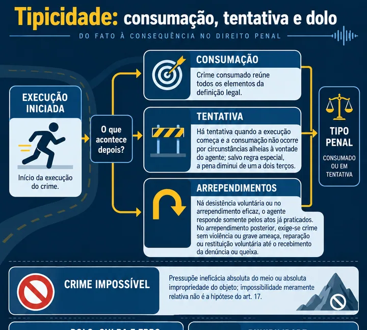 Resumo visual de Tipicidade para o concurso da PRF